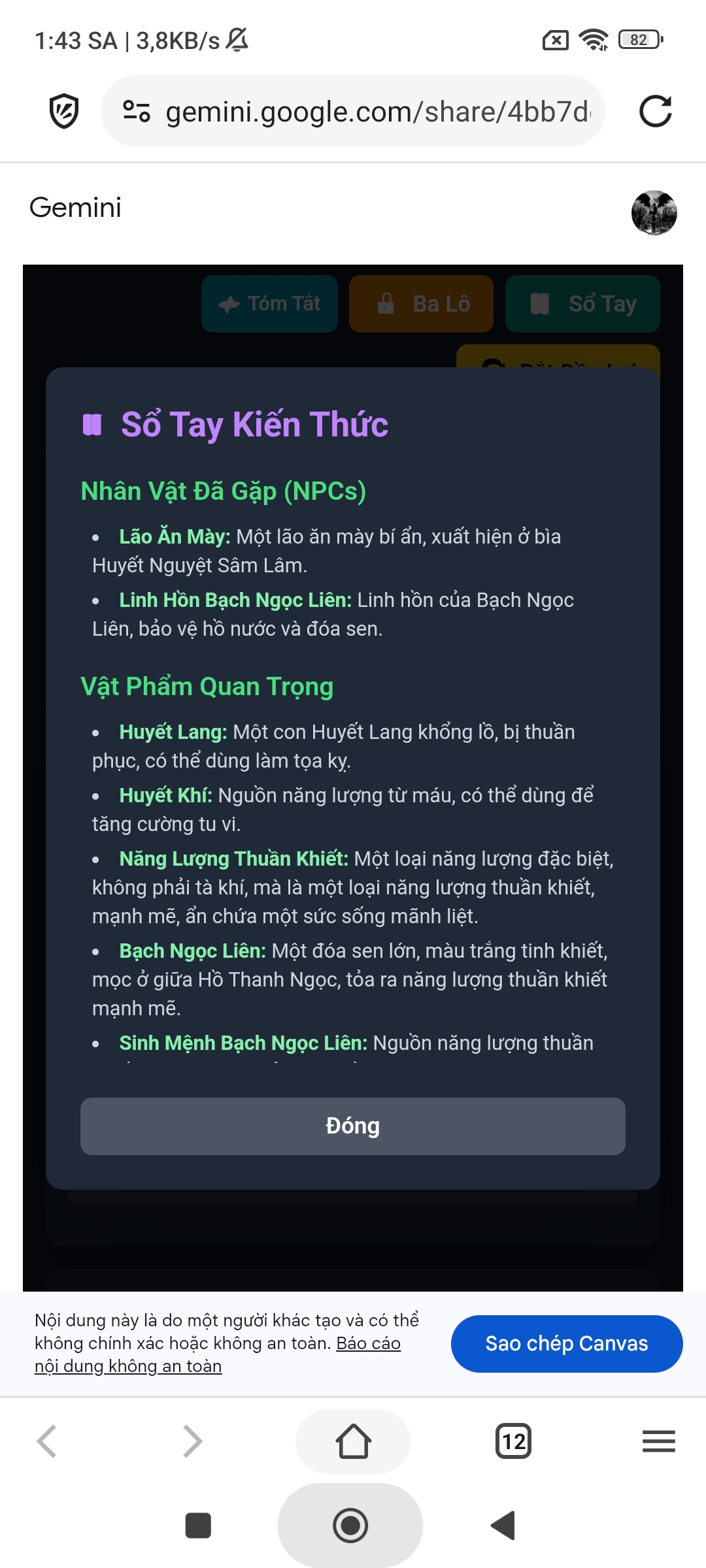 [Browser Wed] Genmini - Tu Tiên Tiếng Việt